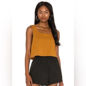 AMUSE SOCIETY || Salma Knit Tank in Light Amber - SZ XS 🧡NWT🧡